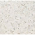 Msi Arabescato Venato White 11.73 In X 13.47 In. Cube Honed Marble Mosaic Tile, 10PK ZOR-MD-0383
